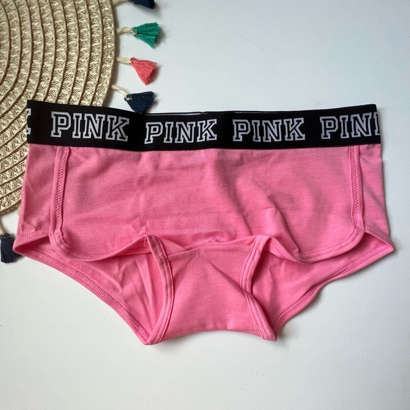 Victoria's secret hot sale pink shorts panties